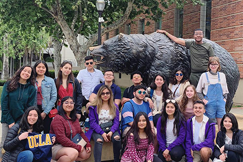 Academy students visit the University of California, Los Angeles