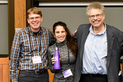 Michael Horn, Jamie Gorson and Uri Wilensky during the first CS-LS Symposium