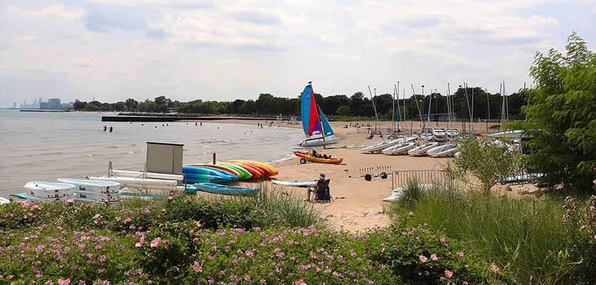 sailboats on the beach
