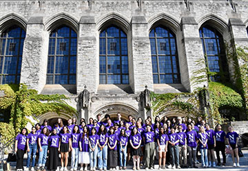 An image of MSEd students during New Student Orientation